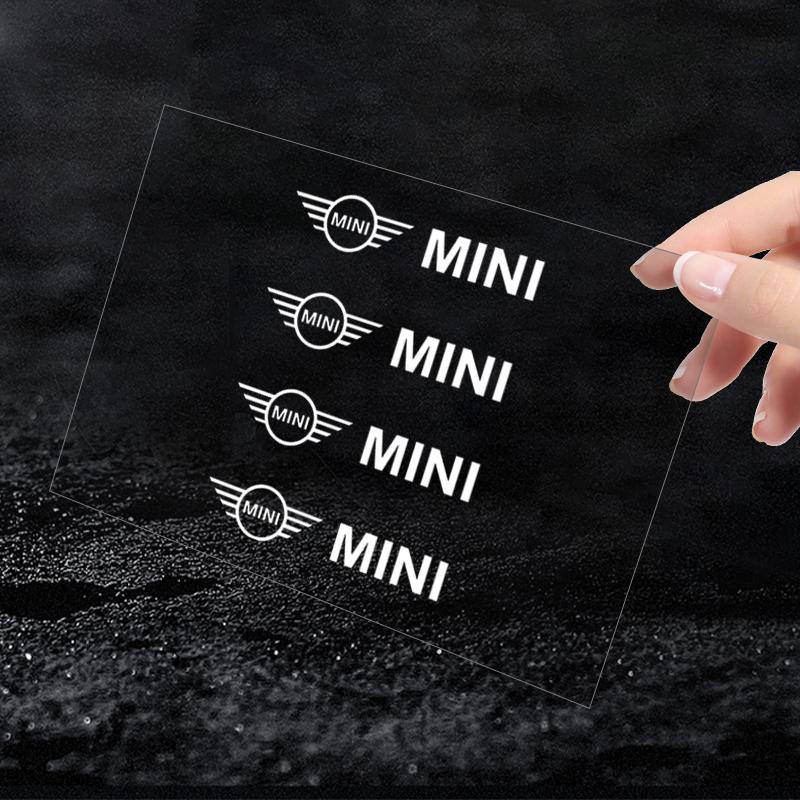 4 шт. Наклейки на дверные ручки автомобиля Наклейки на шины Зеркало заднего вида Украшение для MINI Cooper F54 F55 F56 R56 R60 Roadster Clubman Coupe