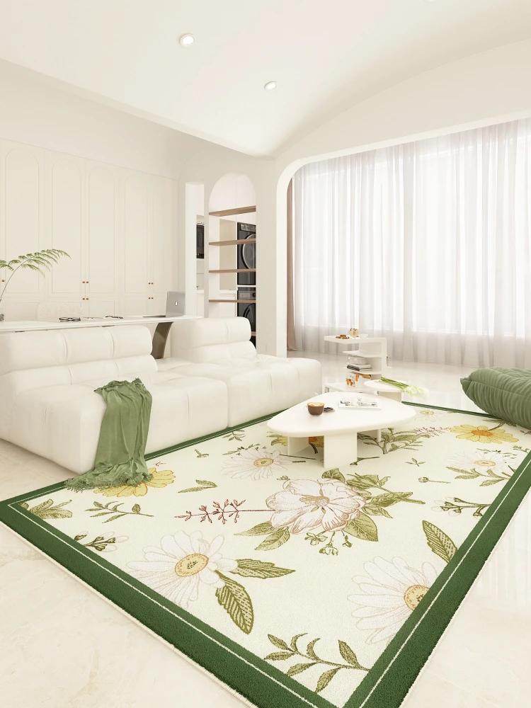 Ковер для гостиной Искусство Красивый цветочный ковер Удобный мягкий Ковер для спальни Украшение комнаты для девочки Гардеробная Домашний ковер