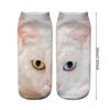 Yousheng Realistic Cat Face Socks 3D Cat Print Socks Breathable Cute Kitten Socks Funny Xmas Birthday Gifts for Women Men Cat Lovers
