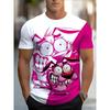 Pink Ugly Dog 3D Printed Short Sleeve-Adult Summer Lightweight Breathable T-Shirt-Daily Casual Athletic-Regular Shirt