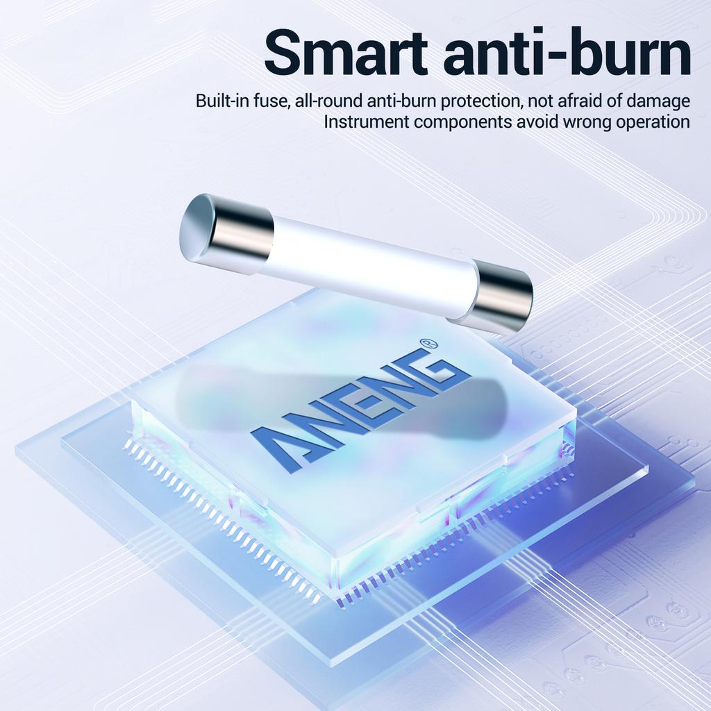 Aneng Цифровой мультиметр 681, 6000 отсчетов, интеллектуальный противоожоговый перезаряжаемый универсальный измерительный прибор NCV