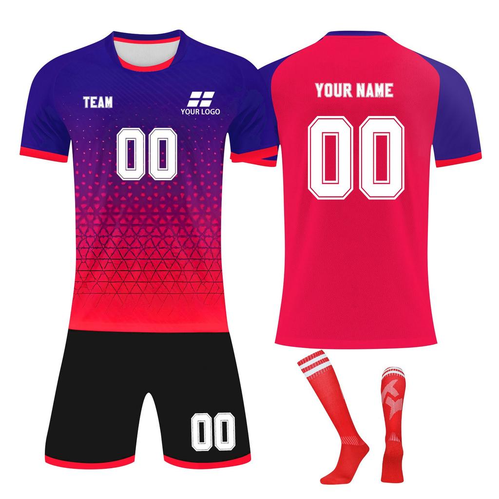 Personalised Shirts Kit Mens Girls With Name Number Custom Football Jerseys For Boys Training Suit