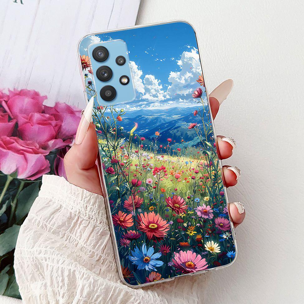 Чехол для Samsung A32 5G SM-A326B Прозрачный Милый Кот Модный Забавный Расписной Задняя Крышка Для Samsung Galaxy M32 5G Чехол для Телефона SM- M326B