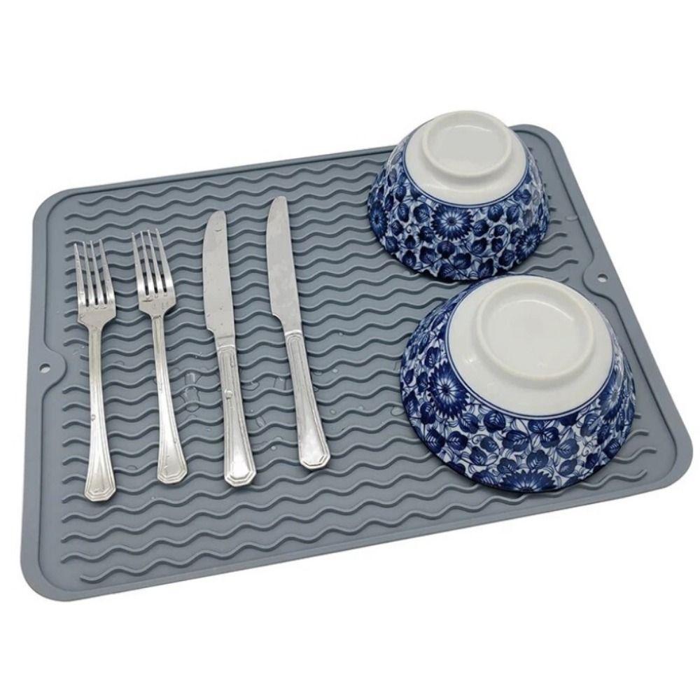 1 шт. держатель для посуды силиконовый коврик для сушки кухонный коврик для столовых приборов прочный теплоизоляционный коврик