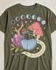 Mystical Moon Phases T-Shirt, Crystal Mushrooms Graphic Tee, Spooky Season Shirt, Witchy Lover Gift, Quirky Quote Tee