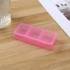 Mini Medicine Box Plastic Pill Storage Box Holder Organizer 3Grids Pill Case  Evening
