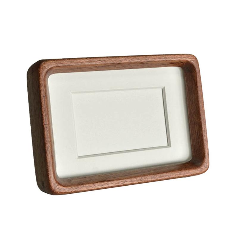 Фоторамка, гладкая круглая фоторамка из массива дерева, отображение фотографий