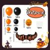 82 Halloween Balloon Sets, Black and Orange Balloons, Used for Halloween Decoration for Anniversaries, Graduations, Birthdays