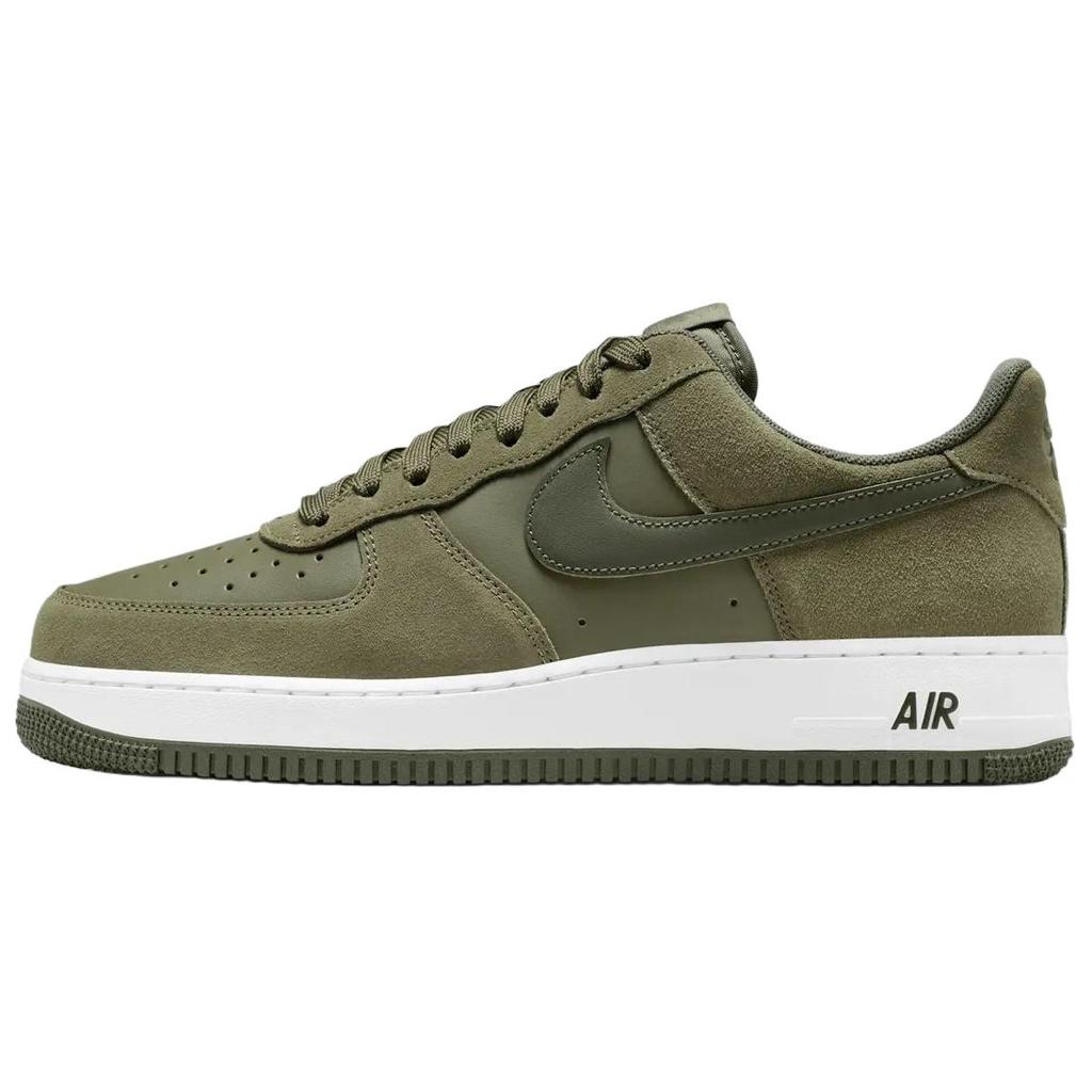 Nike Nike Air Force 1 Замша, Кожаные Скейтбордические Кроссовки Мужские Зеленый Белый IB6388-200