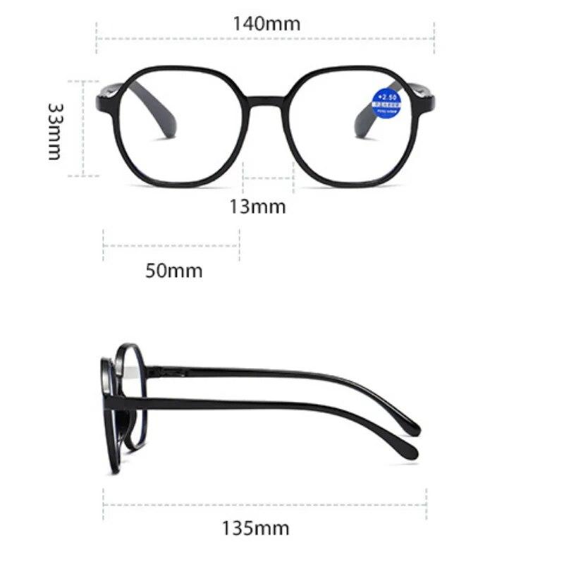 Transparent Reading Glasses Female Middle-aged and Elderly Ultra-light HD Presbyopia Glasses Anti Blue Light Glasses