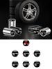 cxjvah1 4Pcs Car Wheel Tire Valve Stems Cap Badge Accessories For Mitsubishi 9 Ralliart EX ASX L200 Colt Outlander Pajero Lancer Eclipse