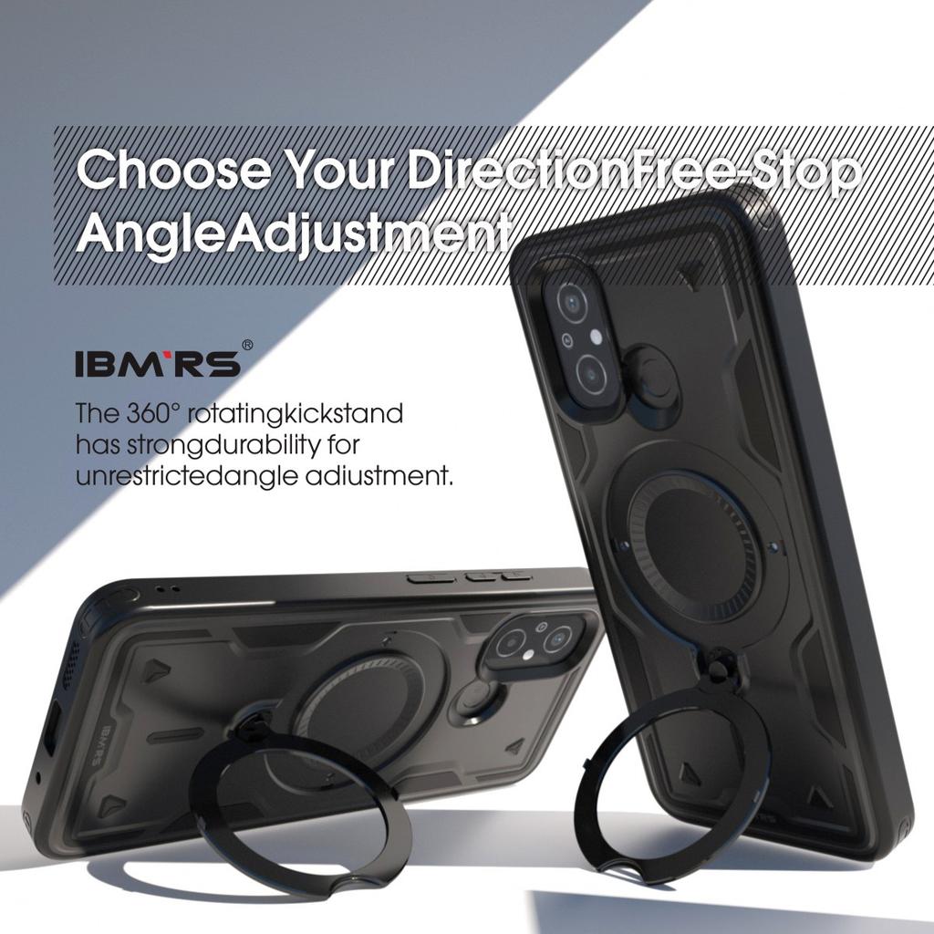 For Xiaomi Redmi 11A Case Shockproof [Magnetic] with Stand & Lanyard | Anti-Drop Phone Cover for Men Women