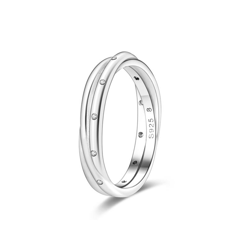 Модный тренд 925 Серебряное кольцо на палец Женские кольца Бесконечный цветок Принцесса Wishbone Сердце Обручальное кольцо Популярные ювелирные изделия Anillo