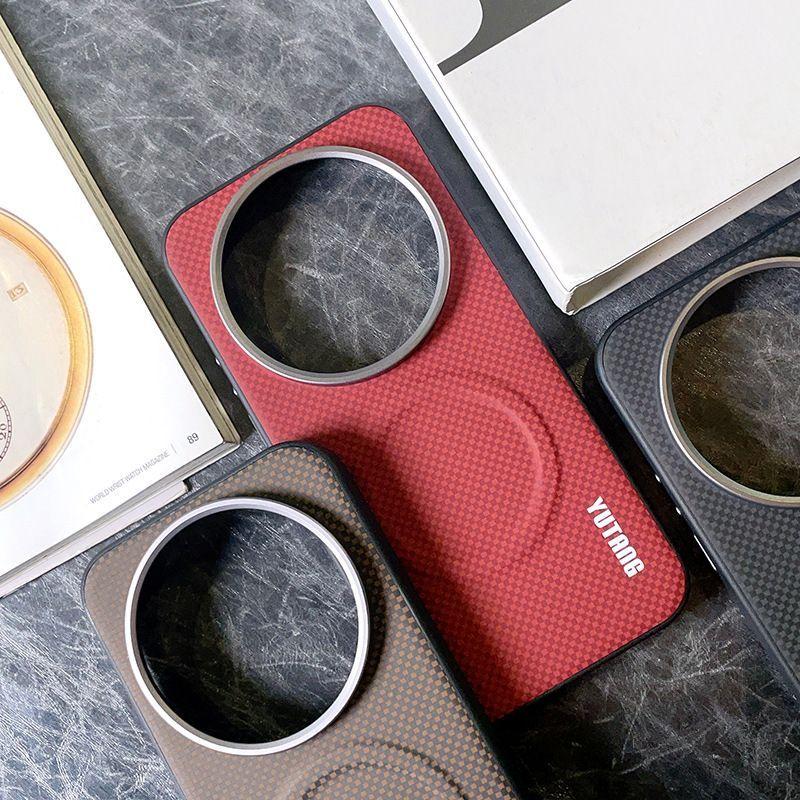 Для Xiaomi Mi 17 Ultra Чехол Жесткий ПУ Клетка Магнитный MagSafe Защитный Задняя Крышка Чехол Для Xiaomi Mi 17 15 14 Ultra Чехол для Телефона