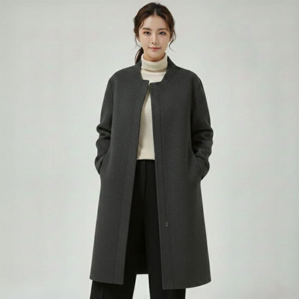 Elua Wool Blended Handmade Long Coat 3 Types To Choose From