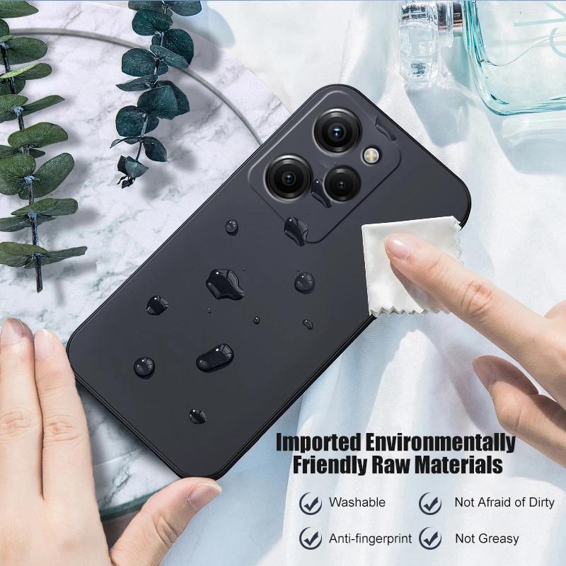Чехол для XiaoMi Mi 13 12 11 10 9 8 Lite 11T 12T 10T RedMi Note 11s 10s 9s 8 7 Pro POCO X5 5G X4 X3 F3 F4 квадратные жидкие силиконовые чехлы с тканевой вставкой