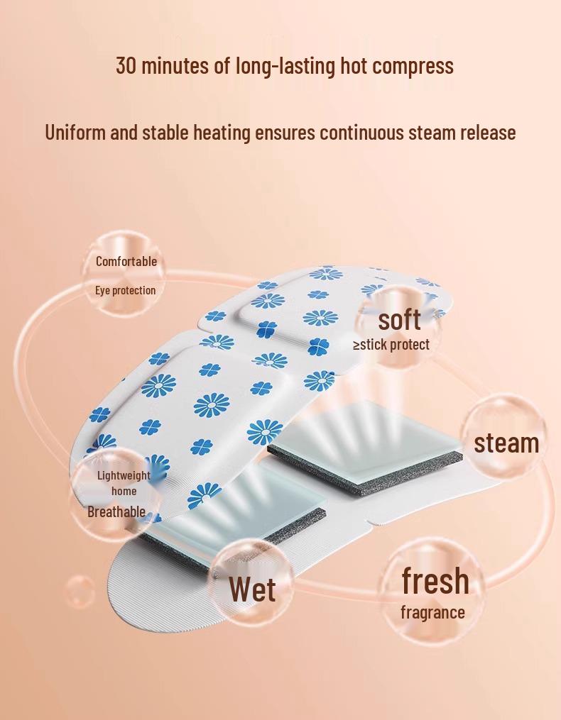 Согревающая паровая маска для глаз для сна и снятия усталости