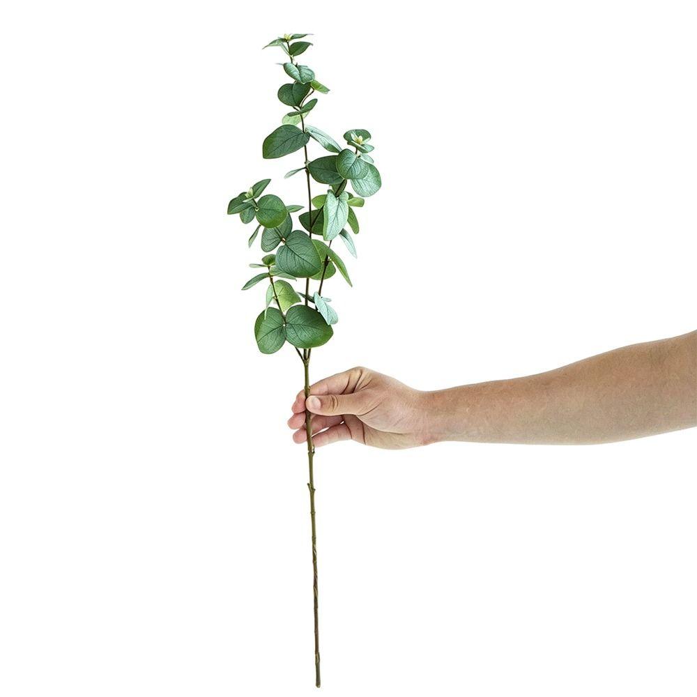 1Pcs Green Fake Leaf Branch 75cm Decorative Fake Plants Artificial Eucalyptus Leaf for Party Decor