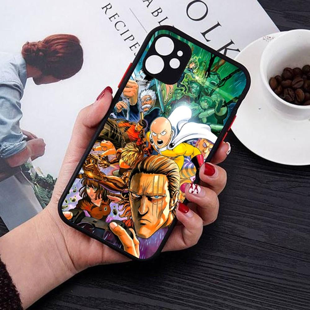 Чехол для телефона One Punch Man Для iPhone 14 11 12 13 Mini Pro Max 8 7 Plus X XR XS MAX Полупрозрачная Матовая Крышка