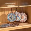 Chinese Style Retro Ceramic Non-Slip Casserole Mat - Heat Resistant & Anti-Scald