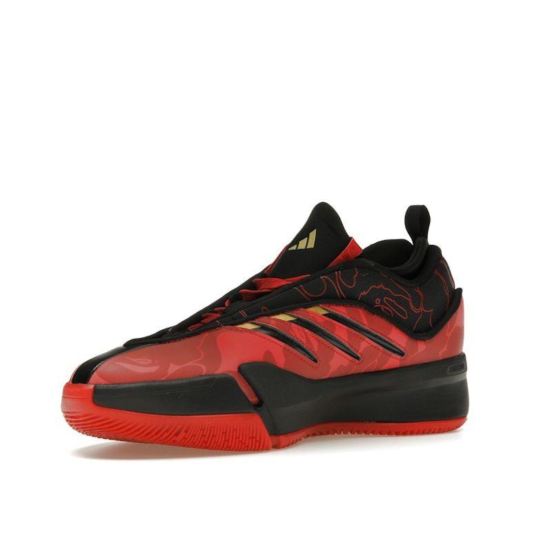BAPE x adidas Dame 9 Черный Алый Унисекс Кроссовки Красный Better-Scarlet Core-Black IH0786