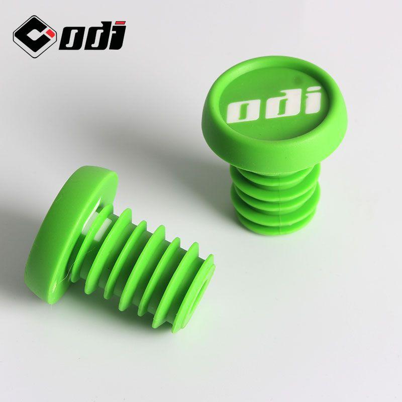 ODI Bicycle Handlebar Plugs MTB BMX DH FR Folding Bike Scooter Balance - Rubber End Caps In 7 Colors