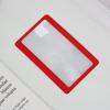 3X PVC Fresnel Lens Magnifier Pocket Credit Card Size PVC Frame Lightweight High Safety Square Lens Shape Magnifier
