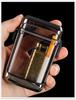 Waterproof Transparent Cigarette Case with Lanyard - Fits 20 Regular Cigarettes, Stylish Storage for Men and Women.