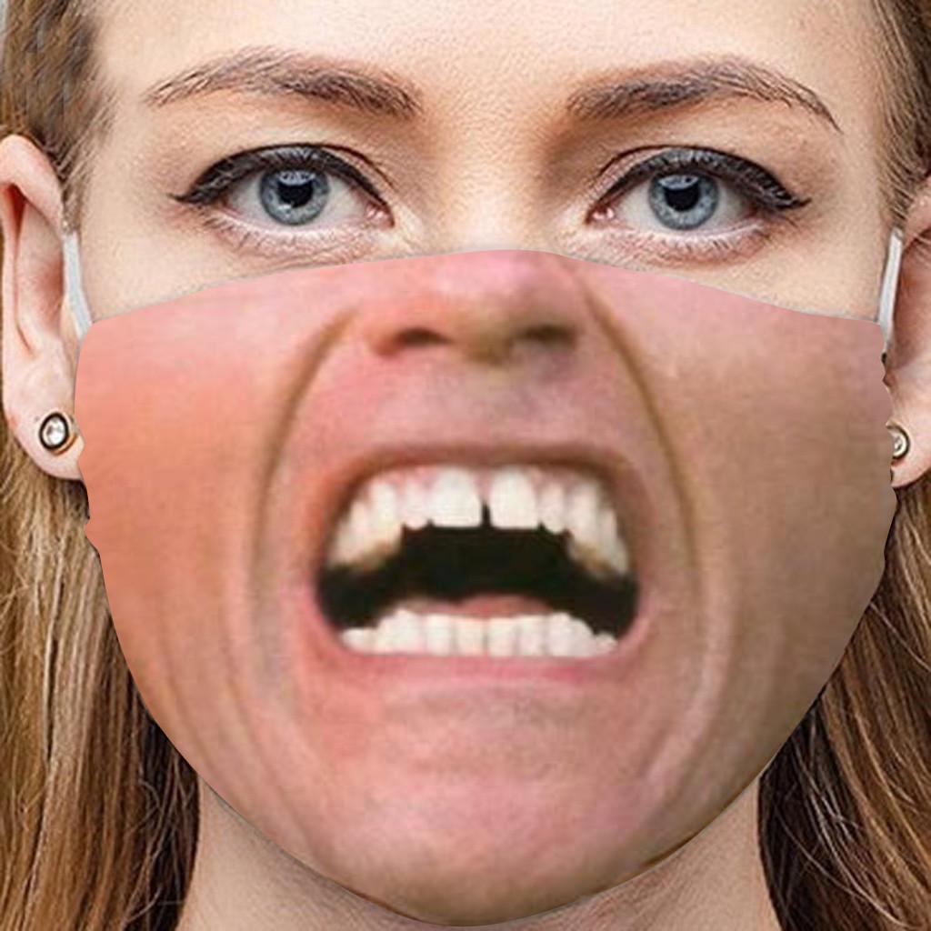 Взрослый Anti-Dust Sand Exhaust Sunscreen Забавный шарф для лица Дышащая велосипедная маска