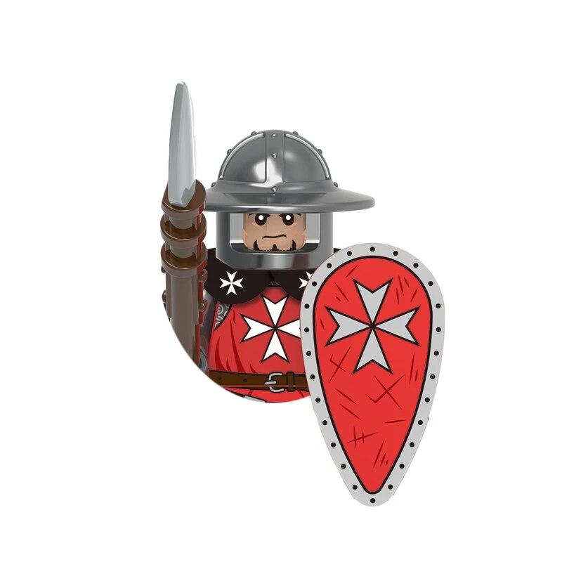 Medieval Figures Building Blocks Ancient Roman Soldiers Western Knights Warriors Gladiator Archer Castle War Bricks Kids Toys