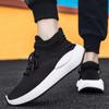 Men's Running Shoes Fashion Sneakers Lightweight Breathable Flying Knitting Lace Up Mesh Athletic Walking Shoes Workout Casual Sports Shoes for Men