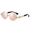 Fashion Round Hip Hop Steampunk Sunglasses Men's Metal Outdoor Sports Driving Sunshade Non-polarized Glasses