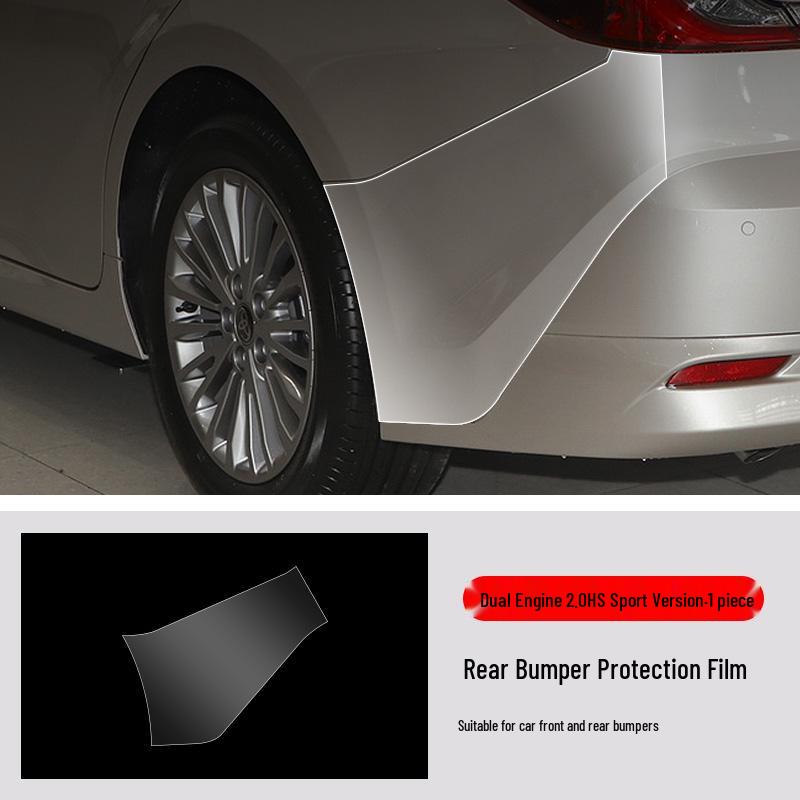 Toyota Camry Front & Rear Bumper TPU Protective Film - Transparent & Invisible, Fits 25 Models