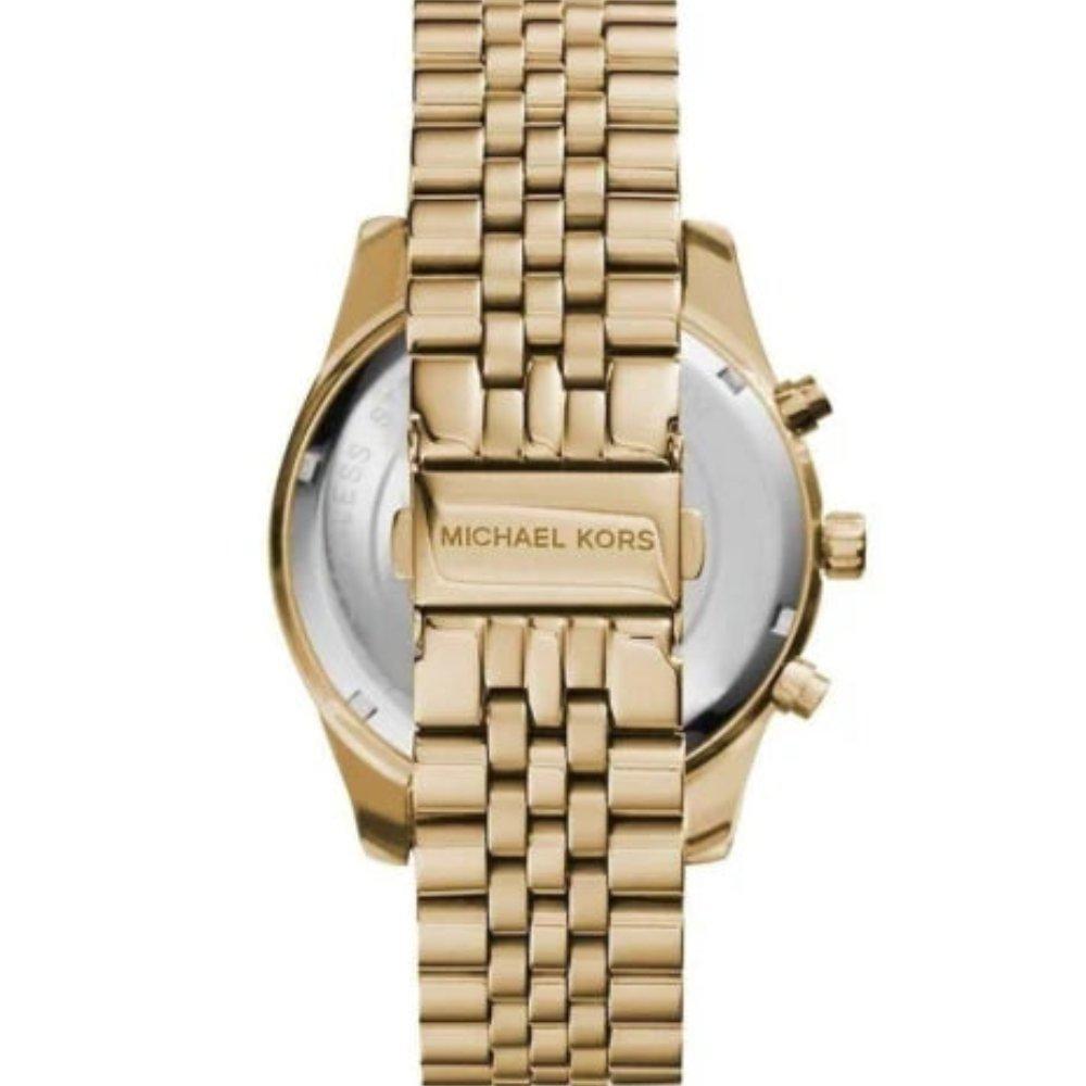 Michael Kors Мужские часы MK8446 Золотой хронограф Lexington