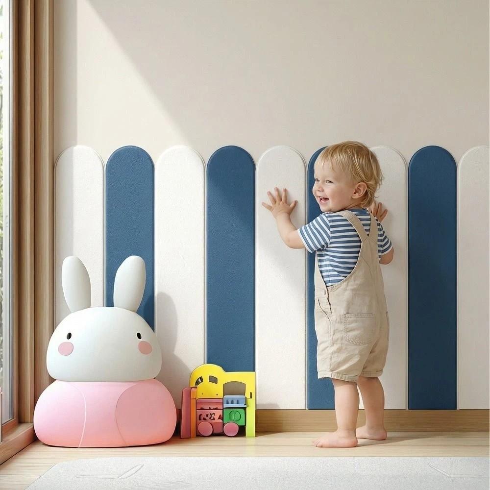 10 pieces/set Thickening Anti-collision Wall Sticker Solid Color Wall Protector  Corridors
