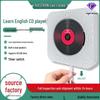 Wall-Mounted Bluetooth CD/DVD Player & MP3 Speaker for English Learning and Music Playback