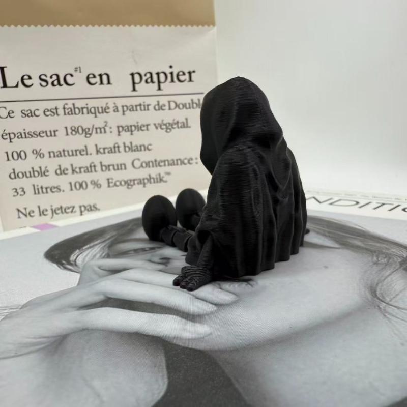 Статуэтка Призрака Орнамент Безликий Призрак 3D-печать Готическая Статуя Смерти Украшение для Дома