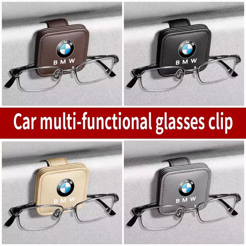 SYJH7 Auto Sun Visor Glasses Box Sunglasses Clip Card Ticket Holder For BMW 3 5 6 7 1 Series X3 X6 E81 E71 E90 E93 F30 F10 E92 E60 E84