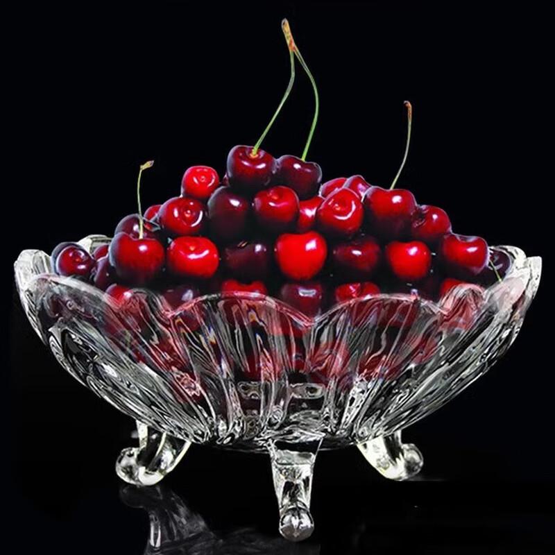 Кристальная стеклянная тарелка для фруктов в скандинавском стиле