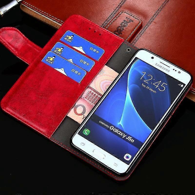 Case cover For Iphone X / Xs Geometric Stitching Horizontal Flip Tpu + Pu Leather Case With Holder & Card Slots & Wallet(red)