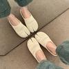Niche Design Sense Breathable Woven Bag Head Half Slippers Women's Summer Wear Versatile Not Tired Feet Flat Bottom Split Toe Pig Trotters Shoes