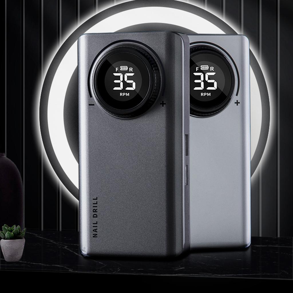 Профессиональная электрическая машинка для маникюра и педикюра 0-35000 об/мин для акриловых ногтей с 6 насадками для домашнего использования