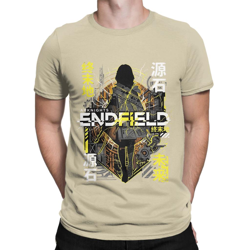 Унисекс Женская Футболка Arknights Endfield The Factory Must Grow Хлопковая Печатная Футболка Верхняя Одежда