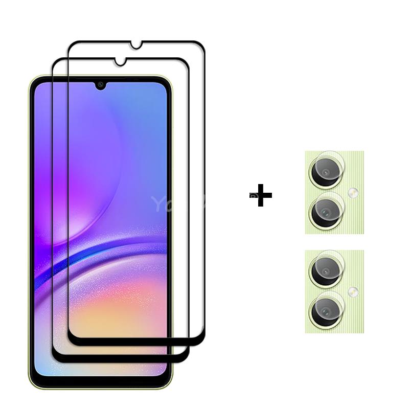 Для Samsung Galaxy A05 Стекло Samsung A05 Закаленное Стекло Полное Покрытие Защитная Пленка на Экран Пленка на Камеру Galaxy A05 A05S A04S A04 Стекло