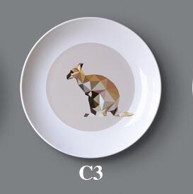 Creative Wall Ceramic Hanging Plate Wall Decorative Dish Home Decor Crafts Hanging Background Wall Combination Ornaments