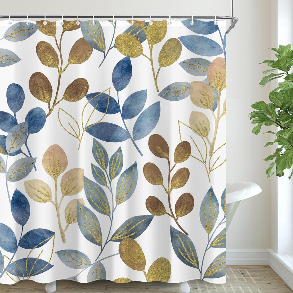 Boho Vintage Flower Shower Curtain Sets For Bathroom Retro Floral Shower Curtain Rustic Country Polyester Bathtub Curtain