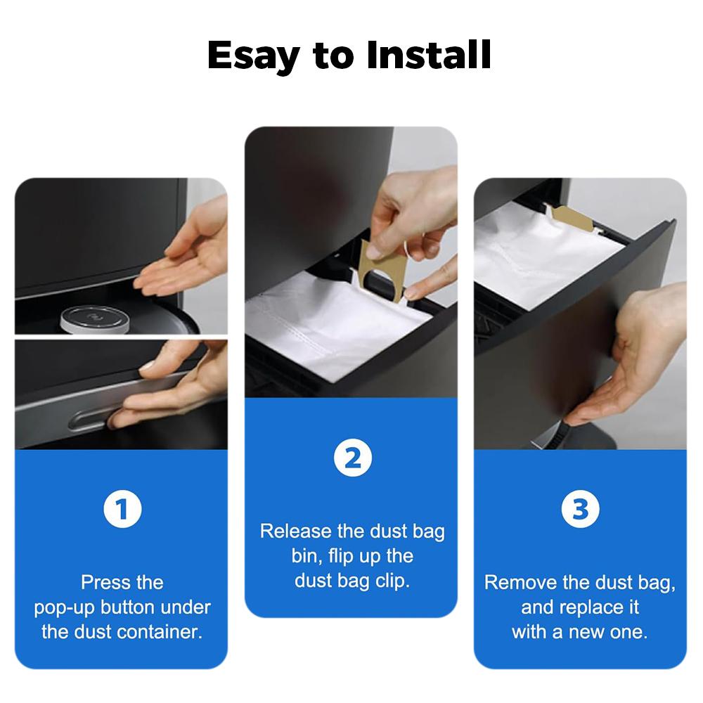 Dust Bags Replacement For Ecovacs DEEBOT N30 Pro N30 Omni N30 Pro Omni Sweeping Robot Vacuum Cleaner Dust Collection Rubbish Bag