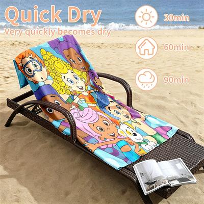 Bubble Guppies Beach Towels Also Serve As Bath Towels Summer Essential a Musthave for the Outdoors the Beach and the Pool