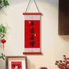Chinese Style Lucky Character Wall Pendant Traditional Spring Festival Door Couplet  New Year Gift