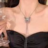 Premium Sense Can Pull Butterfly Necklace, Women'S Personality Light Luxury Collarbone Chain, Fashion Temperament, Sweet And Cool Spice Girl Jewelry